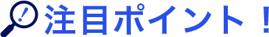 注目ポイント